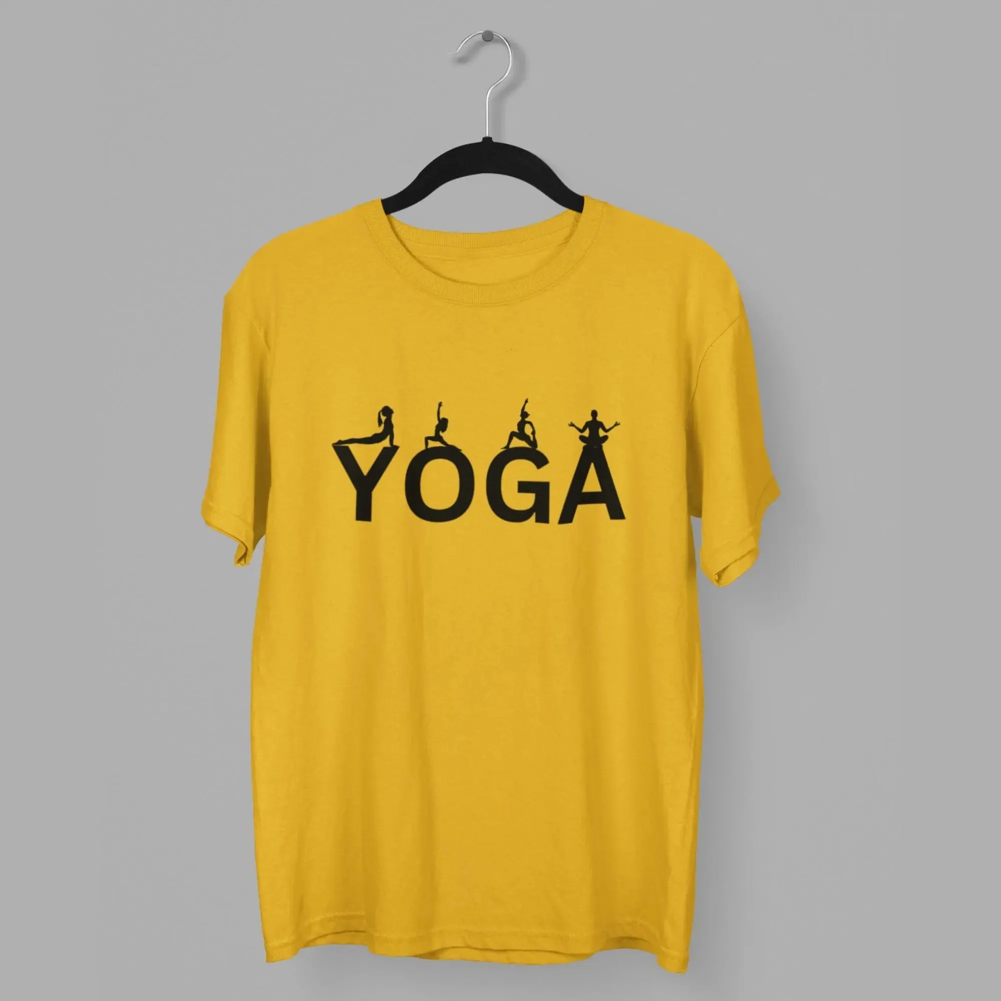 1 Yoga Round Neck Half Sleeve Classic T-Shirt