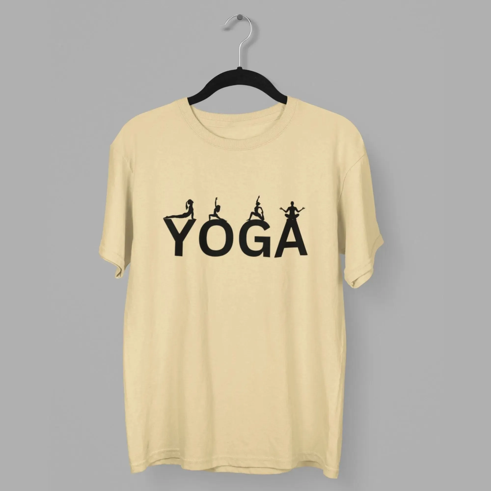 1 Yoga Round Neck Half Sleeve Classic T-Shirt