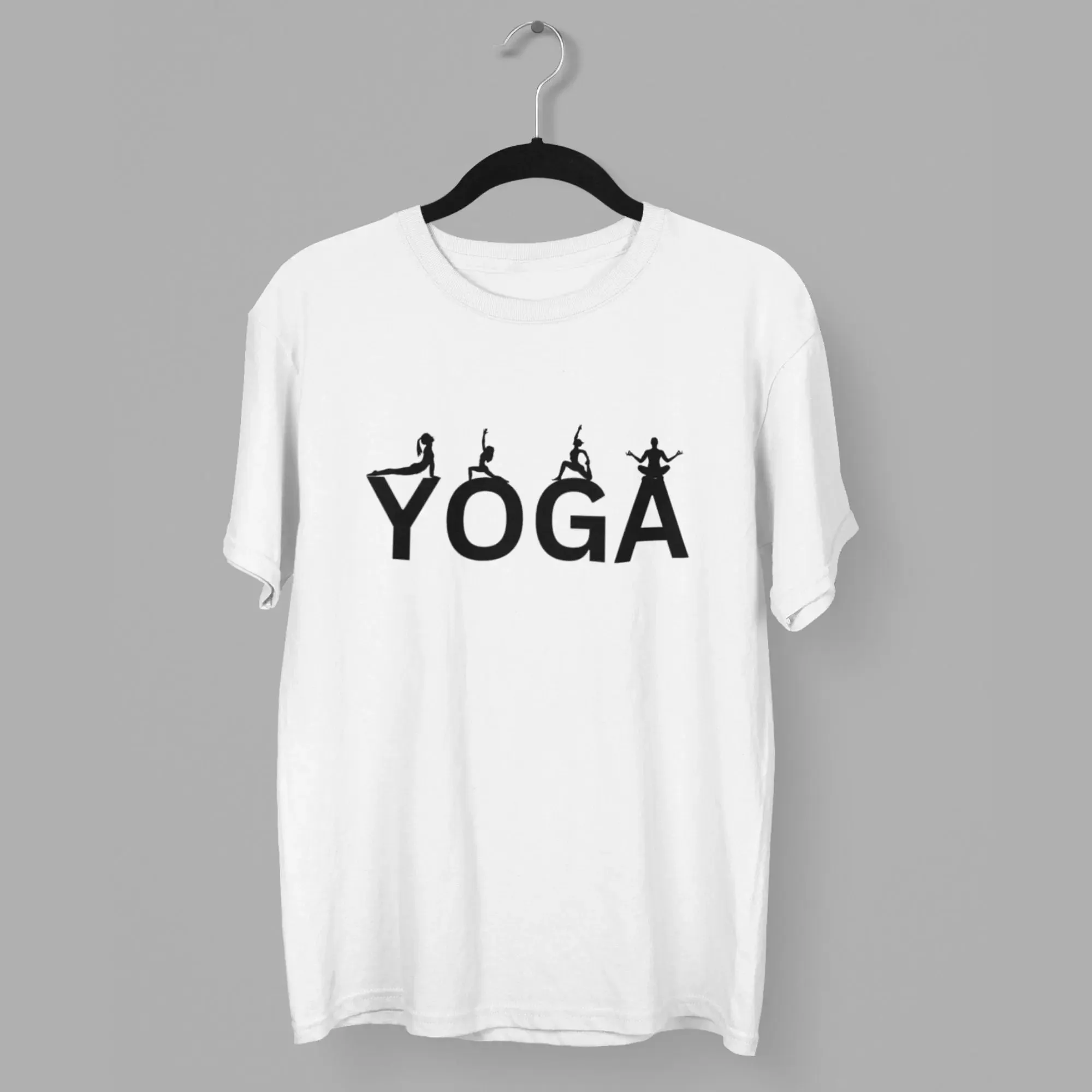 1 Yoga Round Neck Half Sleeve Classic T-Shirt