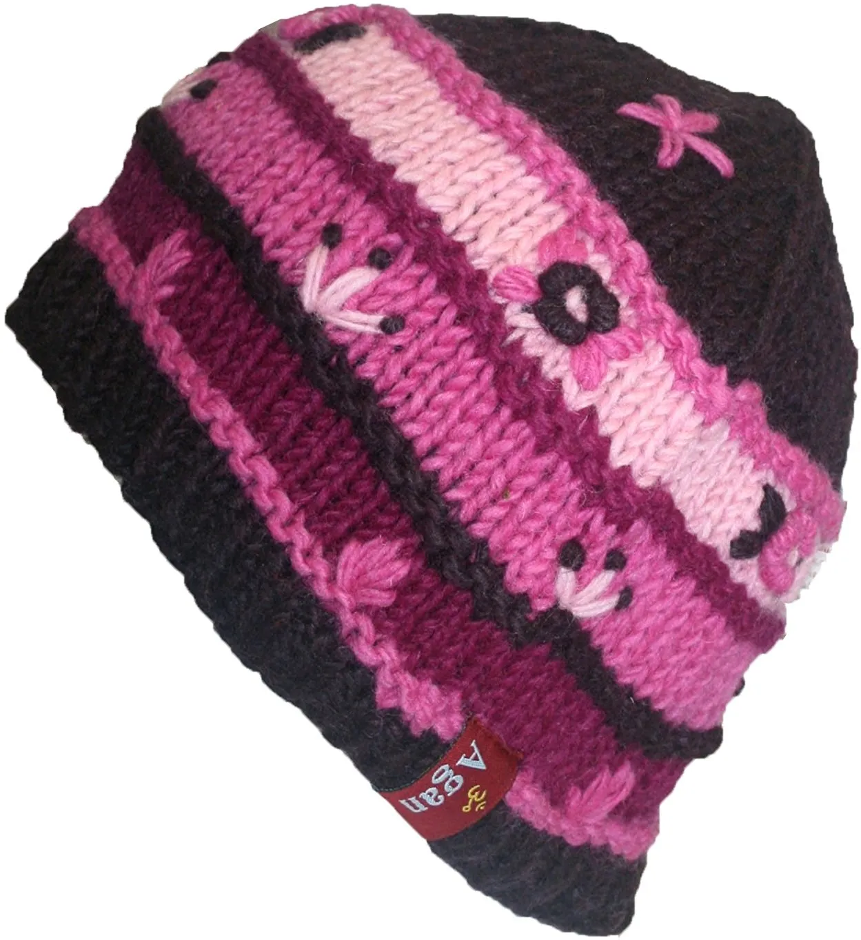 1418 Assorted Himalayan Knitted Lamb's Wool Fleece-Lined Hat OR Fingerless Mitten OR Folding Mitten