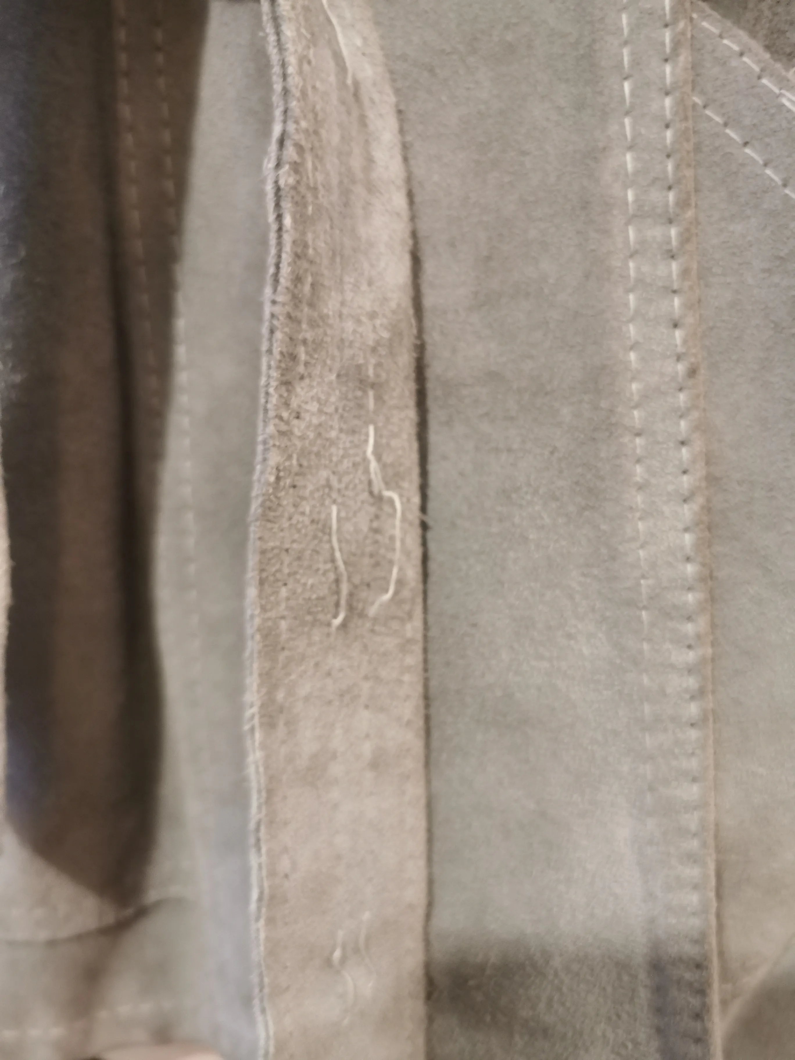 1970s Grey suede jacket with fur collar