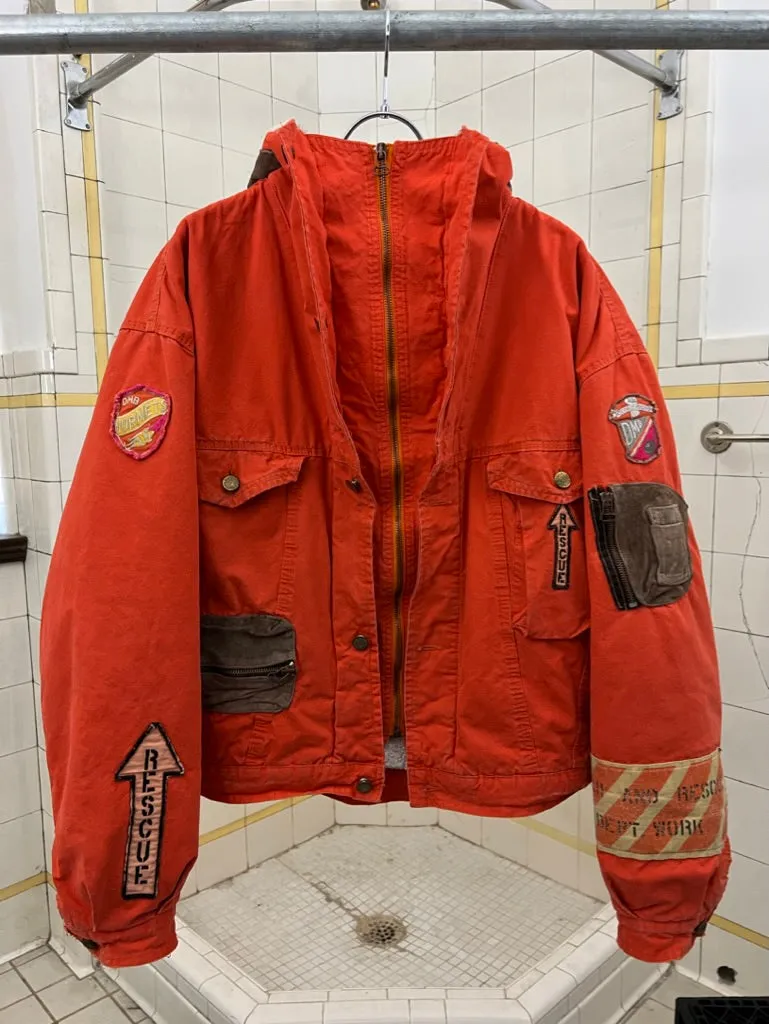 1980s Diesel Fleece Lined Military Inspired Bomber - Size L