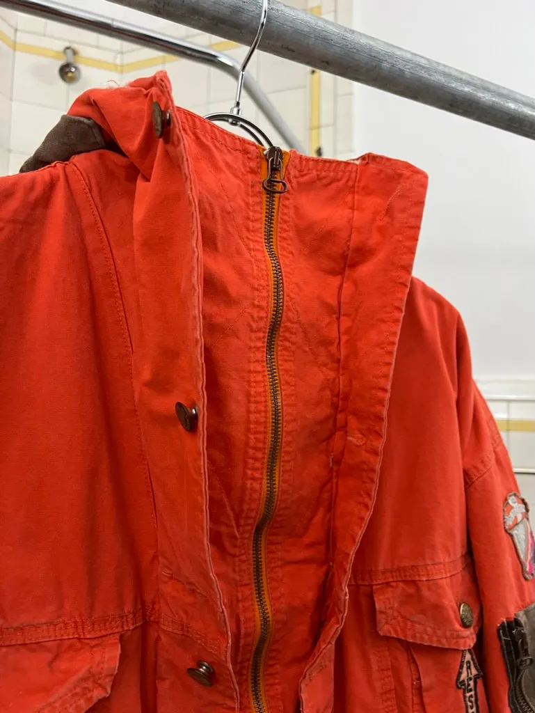 1980s Diesel Fleece Lined Military Inspired Bomber - Size L