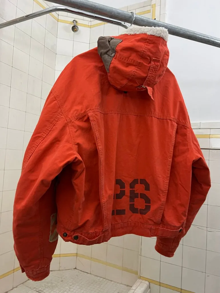 1980s Diesel Fleece Lined Military Inspired Bomber - Size L