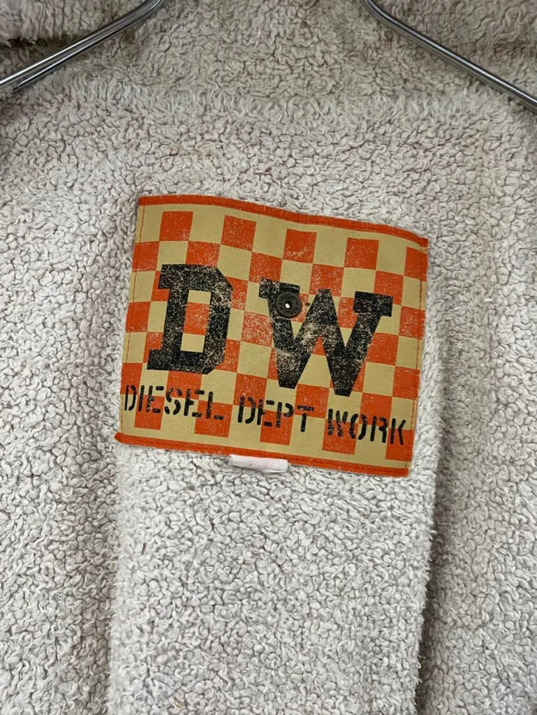 1980s Diesel Fleece Lined Military Inspired Bomber - Size L