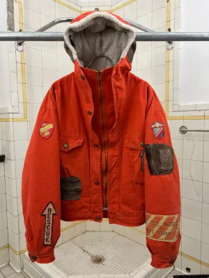 1980s Diesel Fleece Lined Military Inspired Bomber - Size L