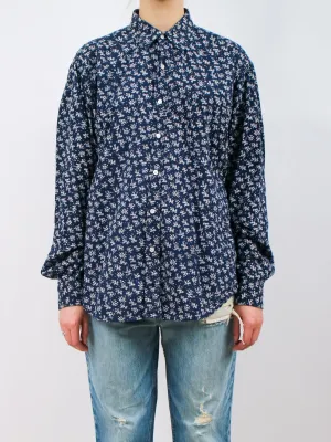 1990s Mens Club Monaco Floral Button Up Shirt