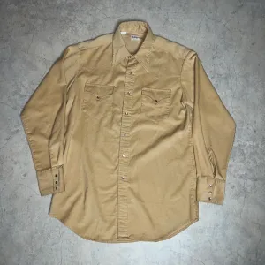 70'S USA製 *Lee* / CORDUROY WEATERN SHIRT / 17-35