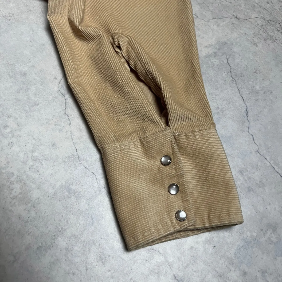 70'S USA製 *Lee* / CORDUROY WEATERN SHIRT / 17-35