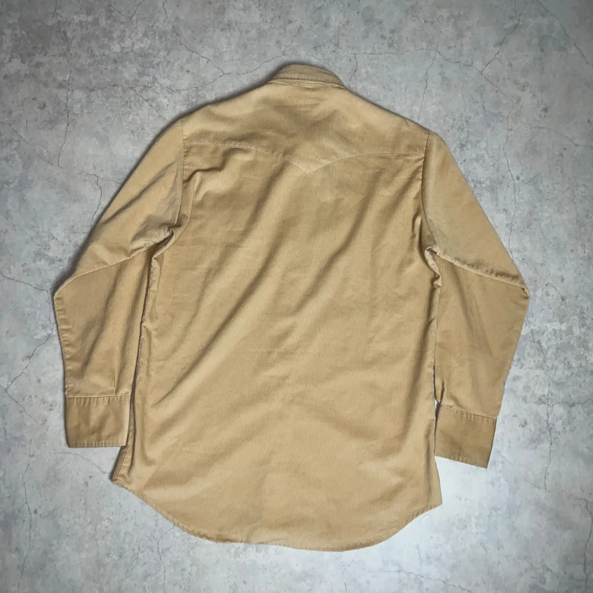 70'S USA製 *Lee* / CORDUROY WEATERN SHIRT / 17-35