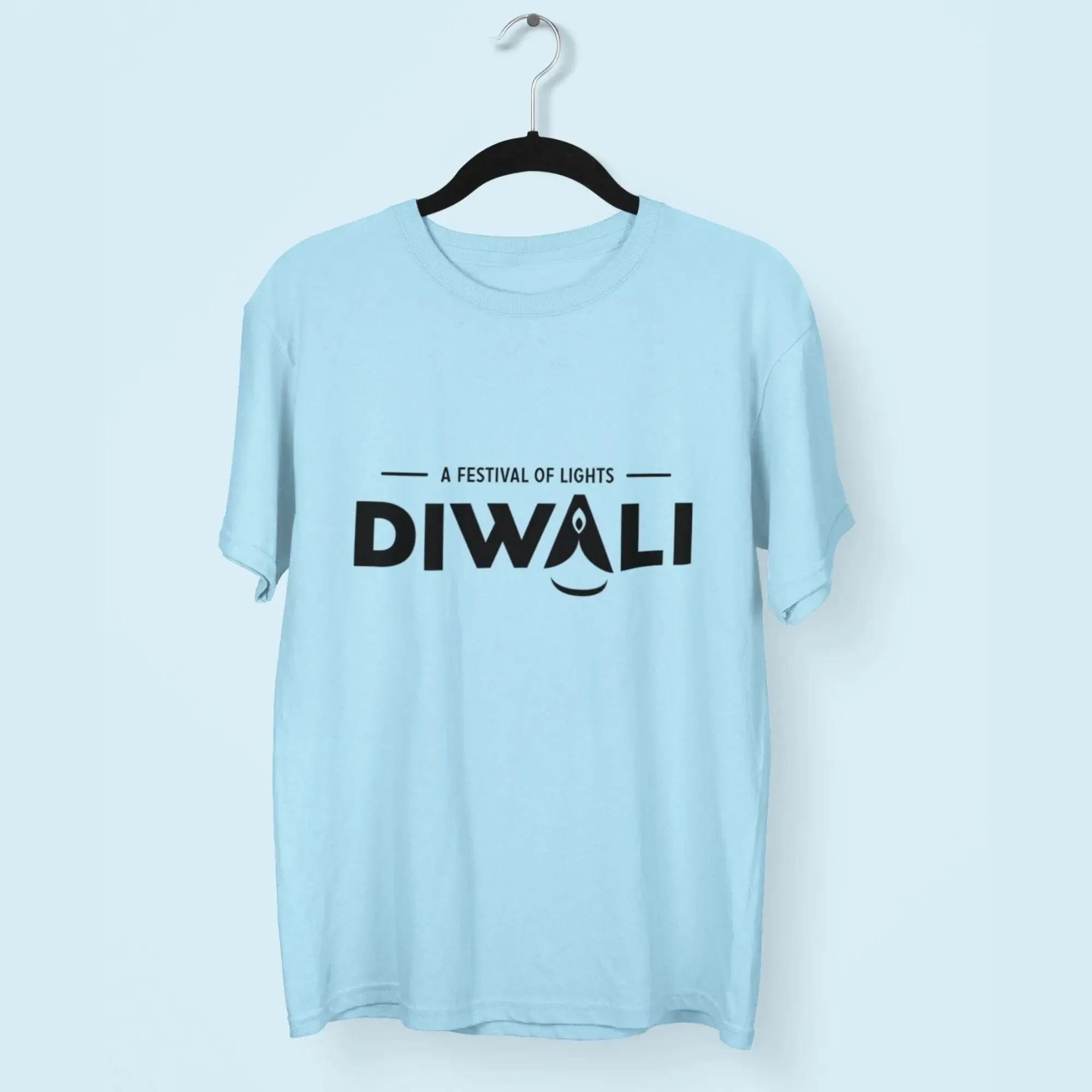 A Festival of Lights Round Neck Half Sleeve Classic T-Shirt