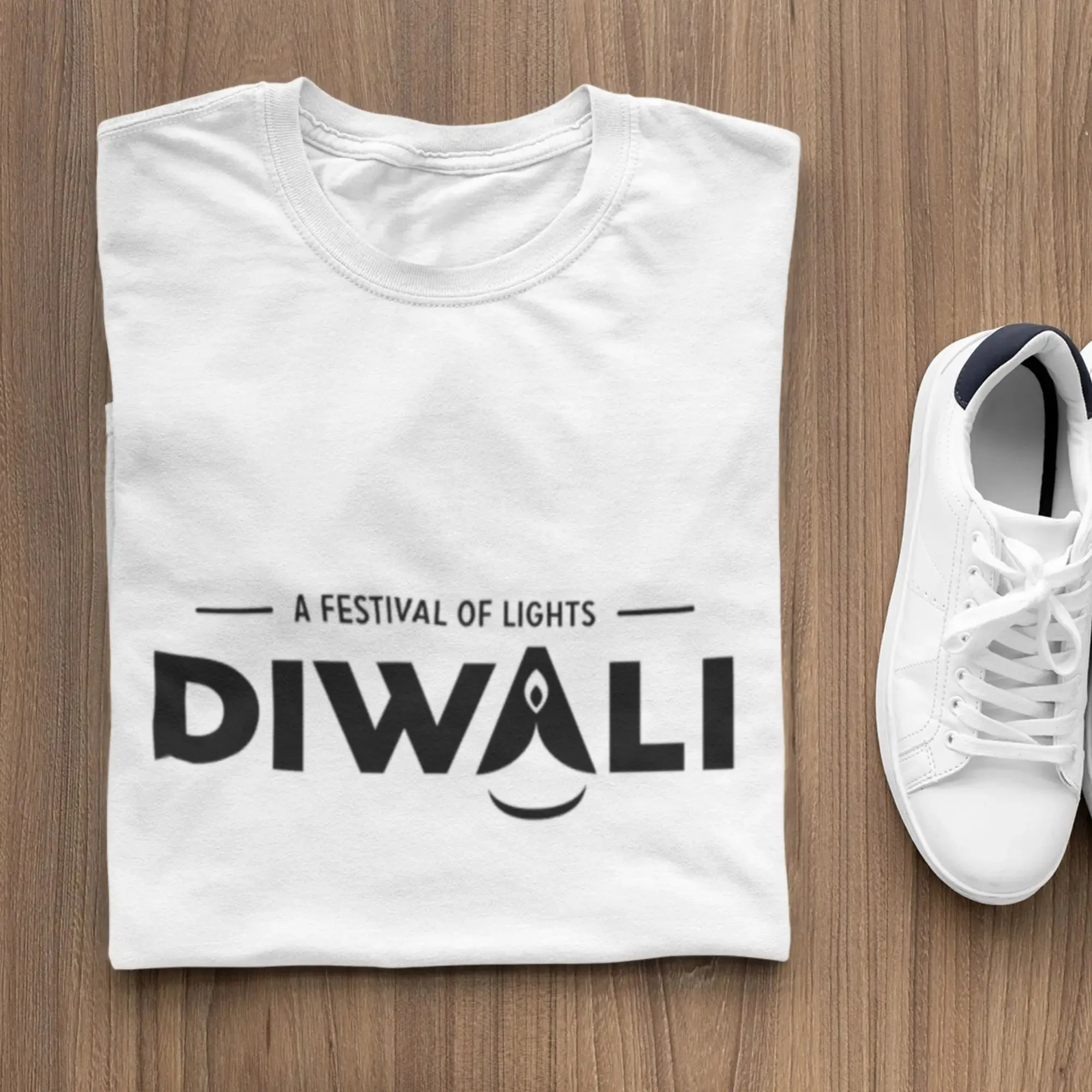 A Festival of Lights Round Neck Half Sleeve Classic T-Shirt