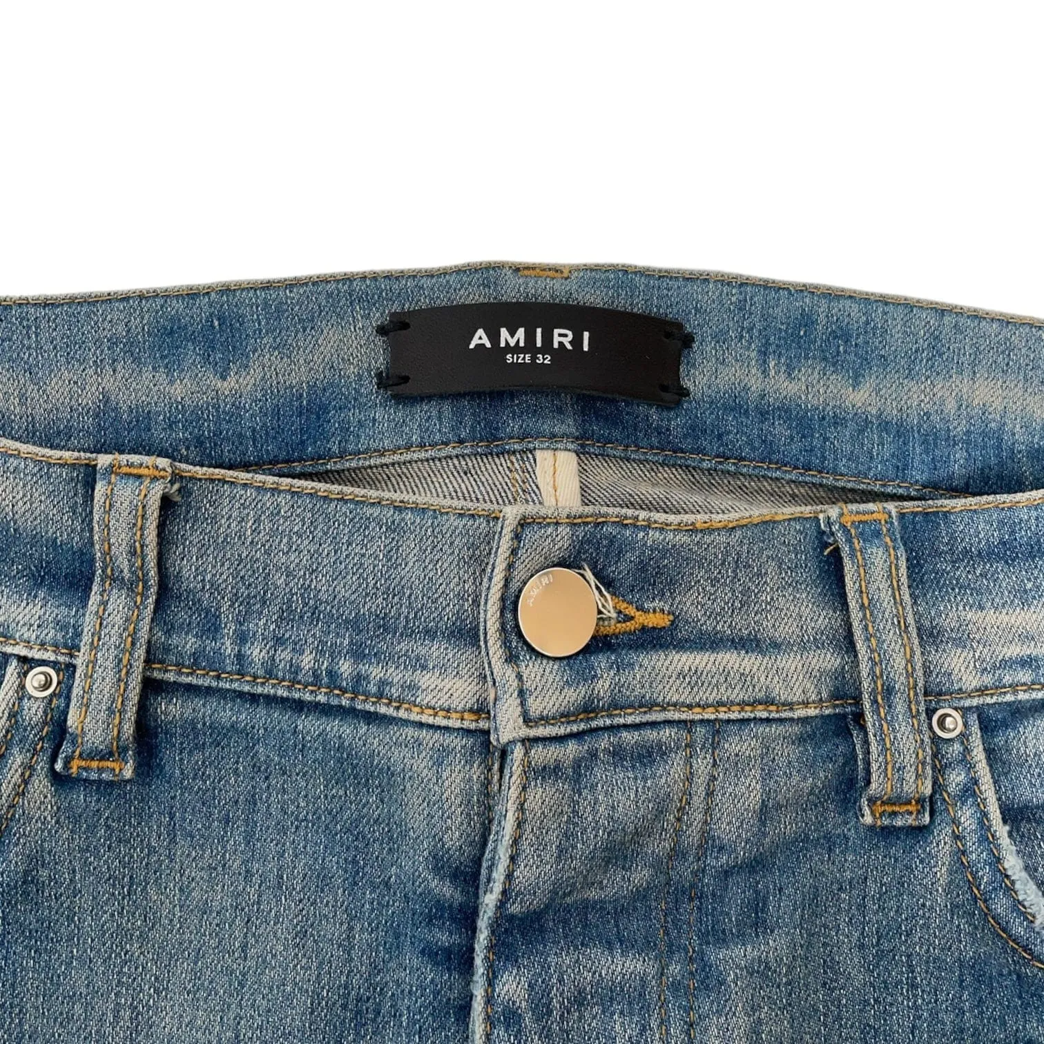 Amiri Denim Repair Thrasher Jeans Clay Indigo Pre-Owned