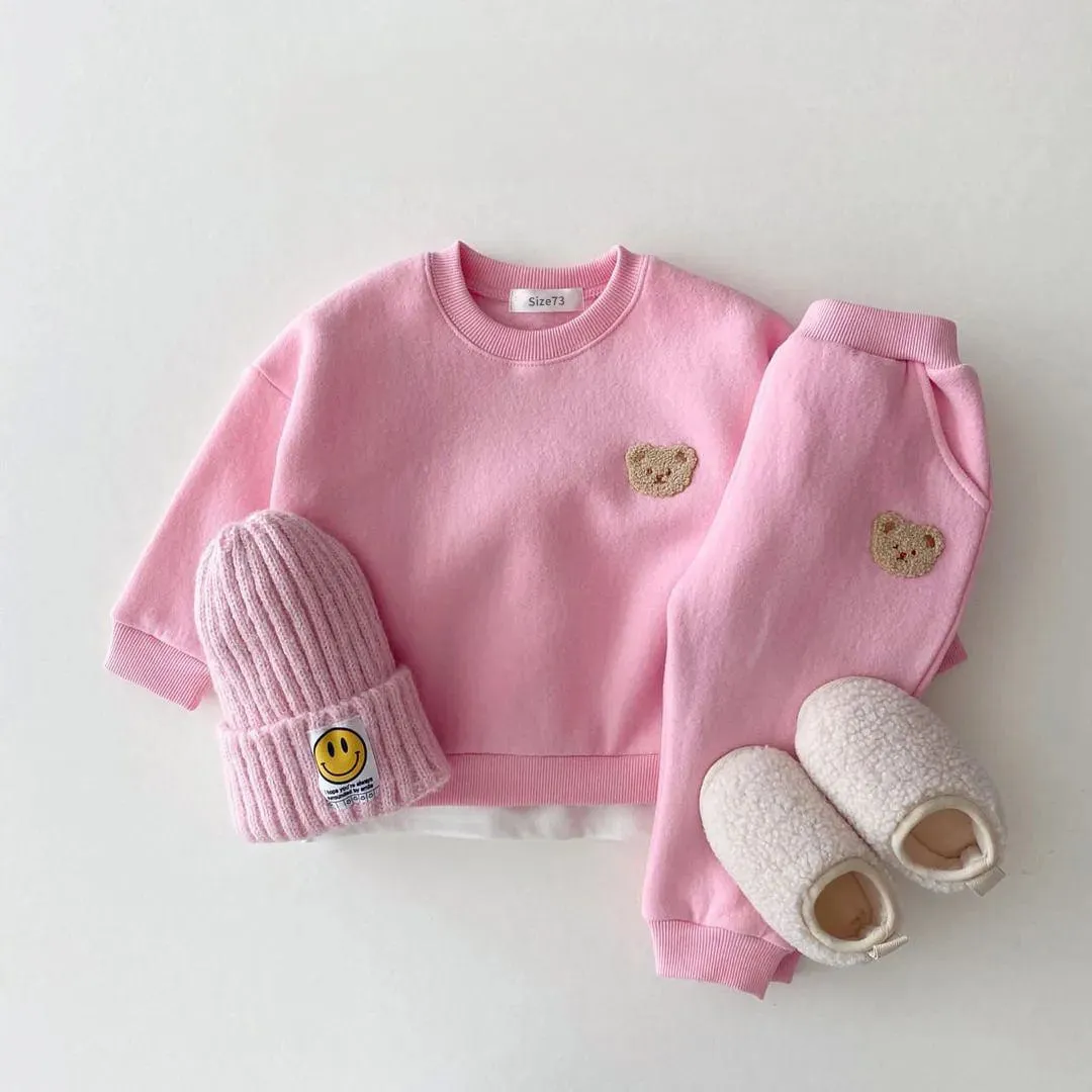 Bear Fleece Lined Winter Set
