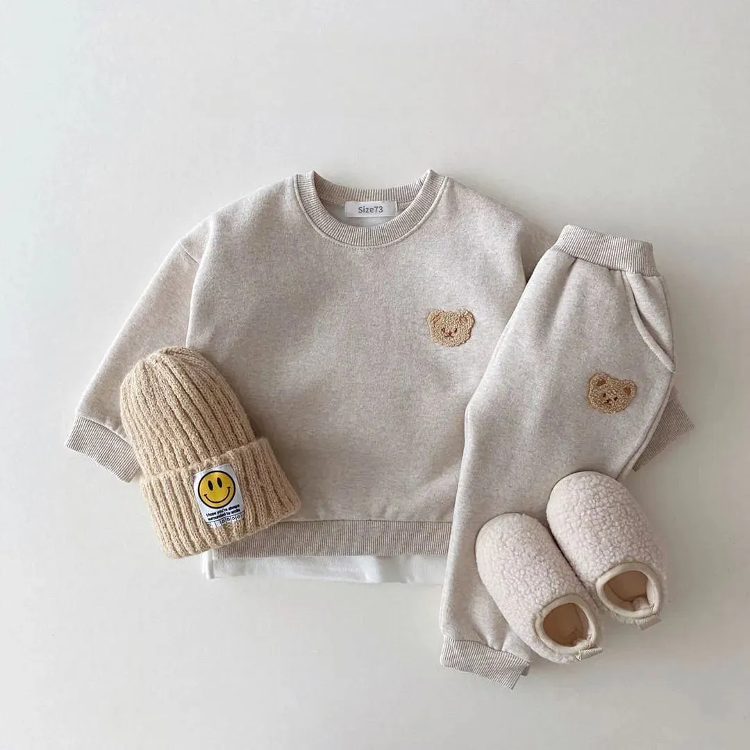 Bear Fleece Lined Winter Set