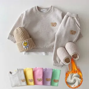 Bear Fleece Lined Winter Set