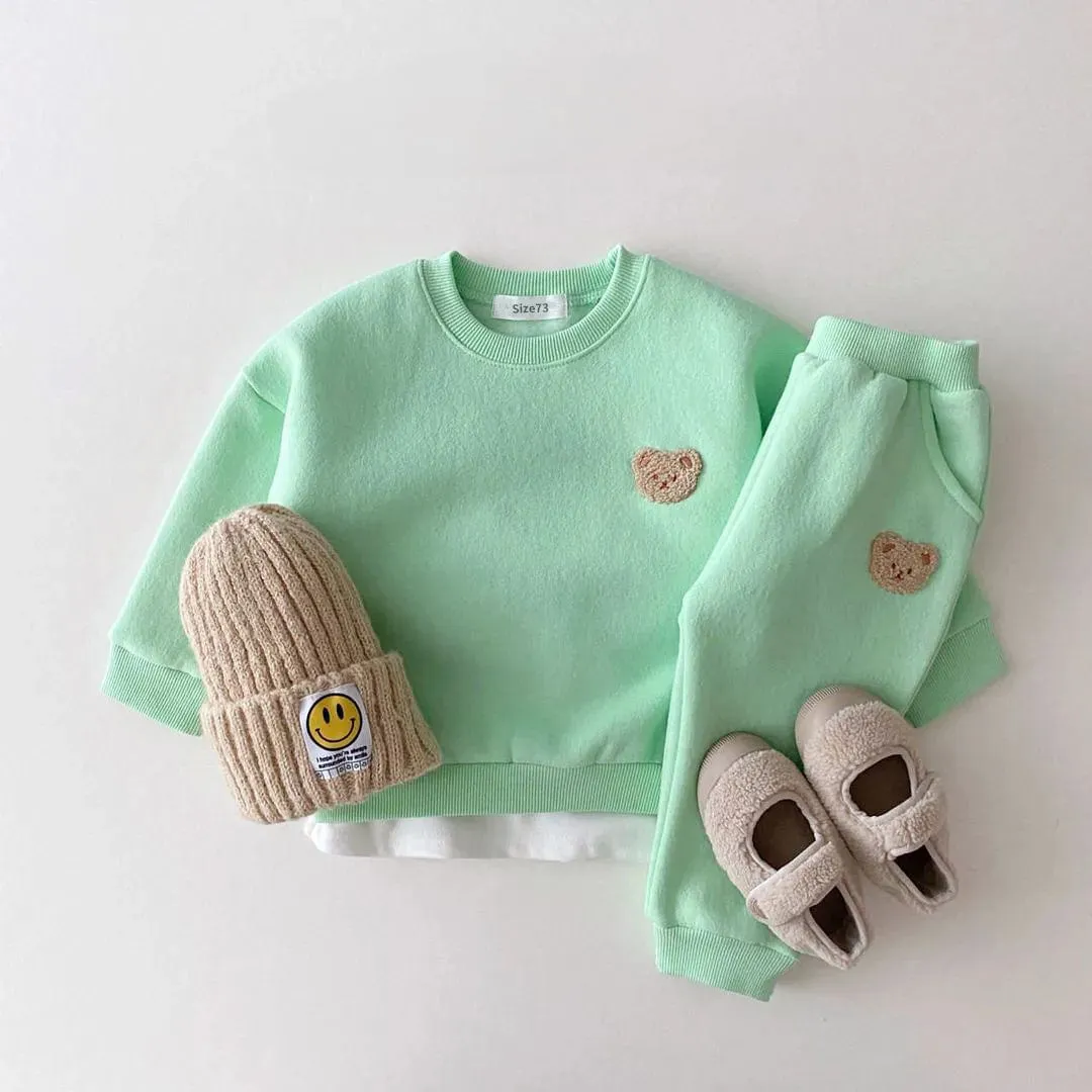 Bear Fleece Lined Winter Set