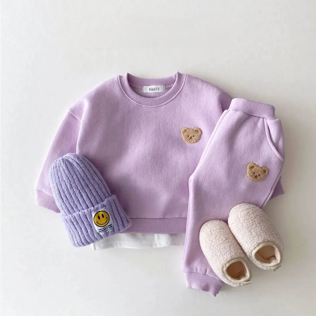 Bear Fleece Lined Winter Set