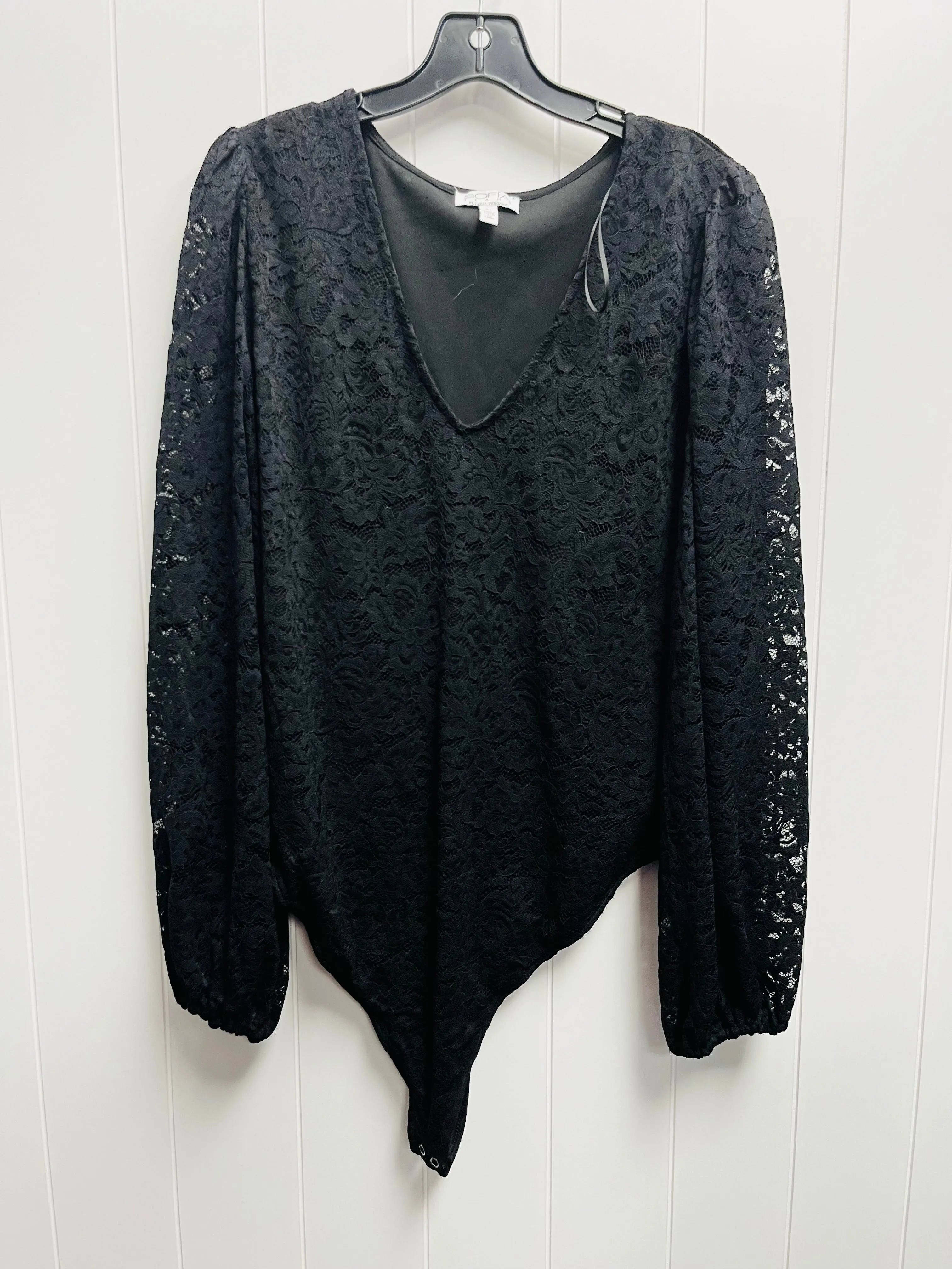 Black Bodysuit Sofia By Sofia Vergara, Size Xl