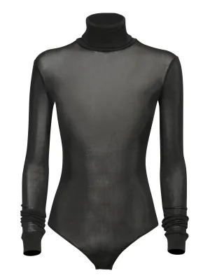 Black High Neck Bodysuit