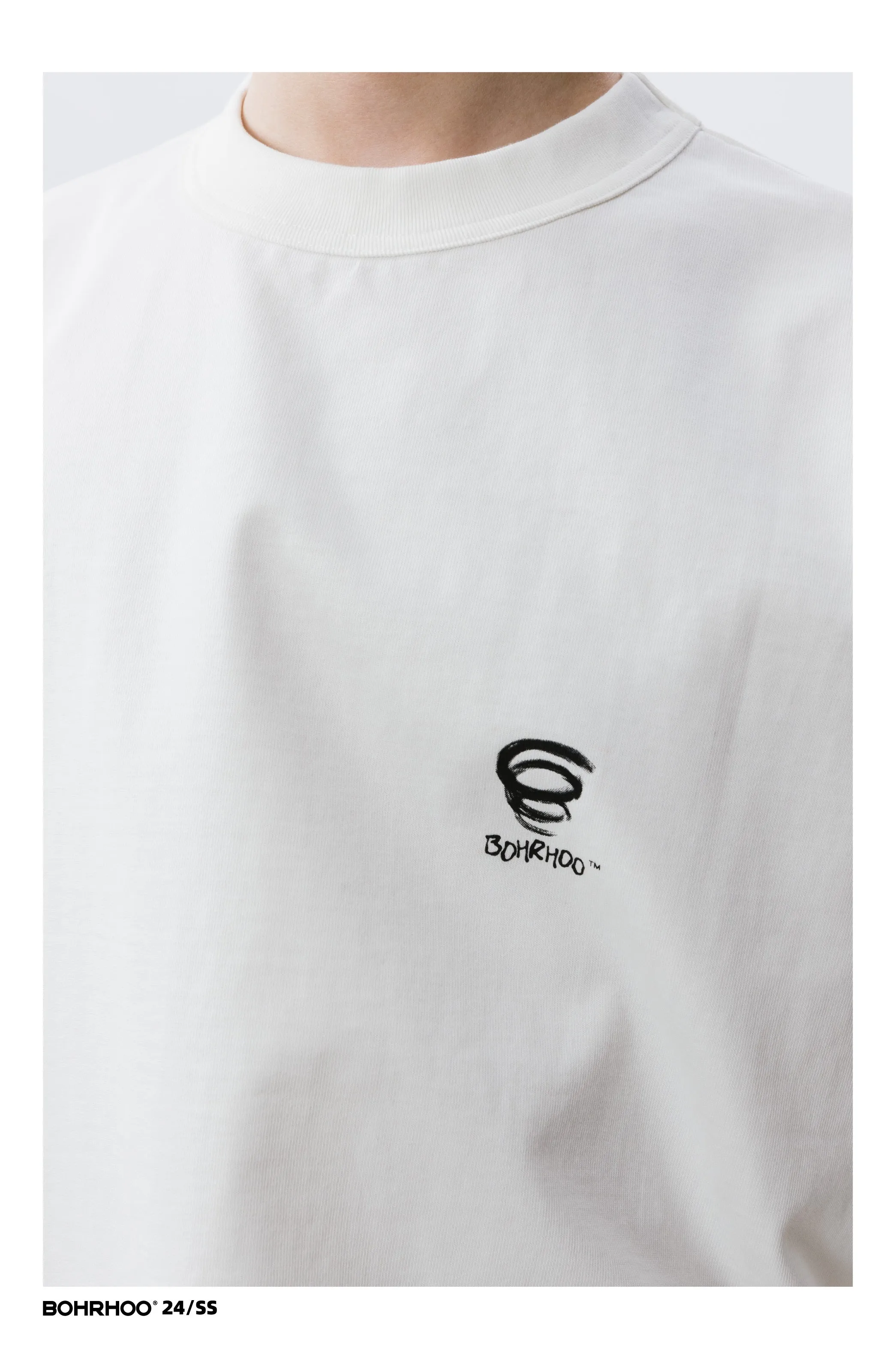 BOHRHOO ピュアコットンプリントTシャツ BHH008
