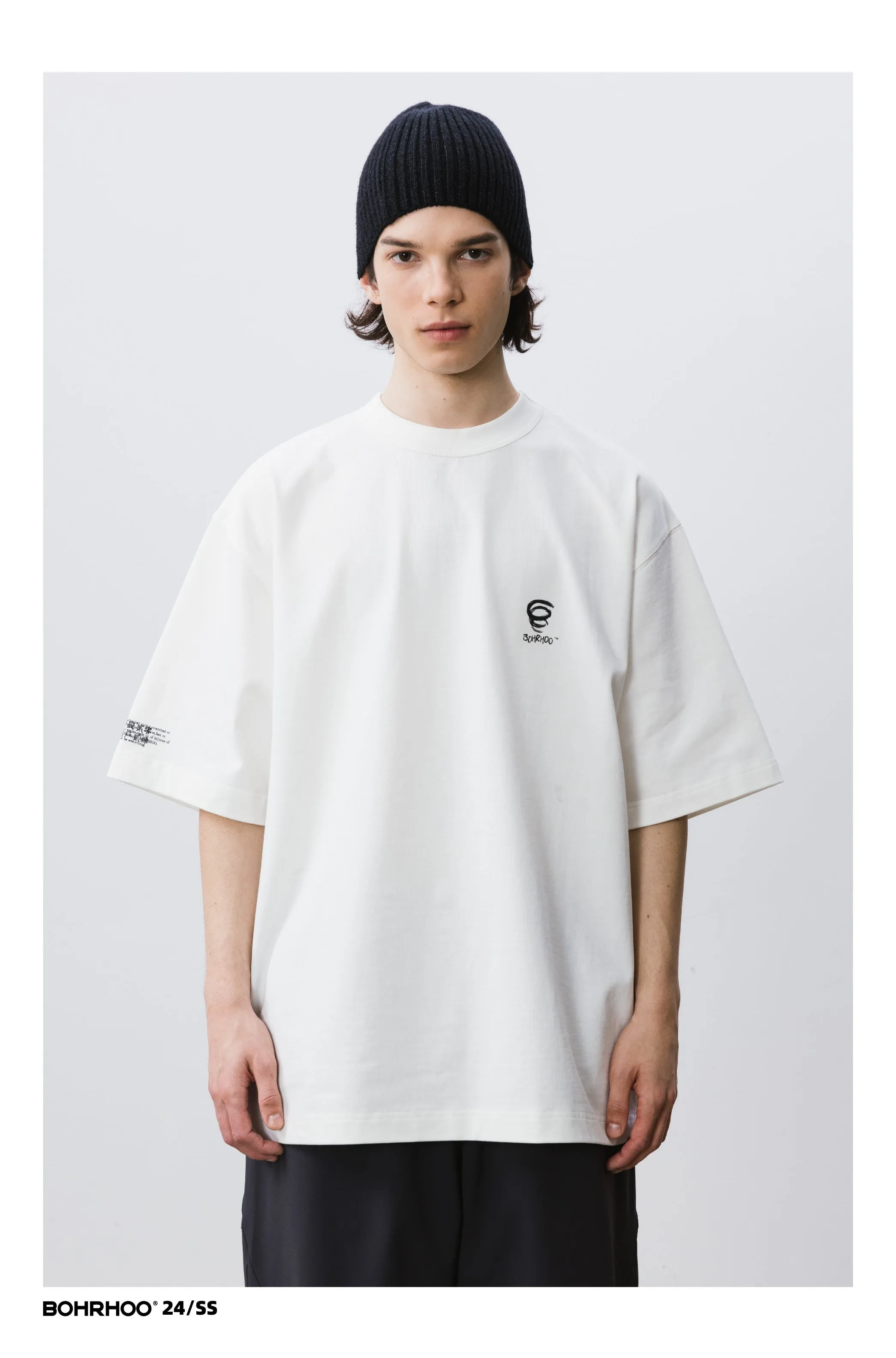 BOHRHOO ピュアコットンプリントTシャツ BHH008