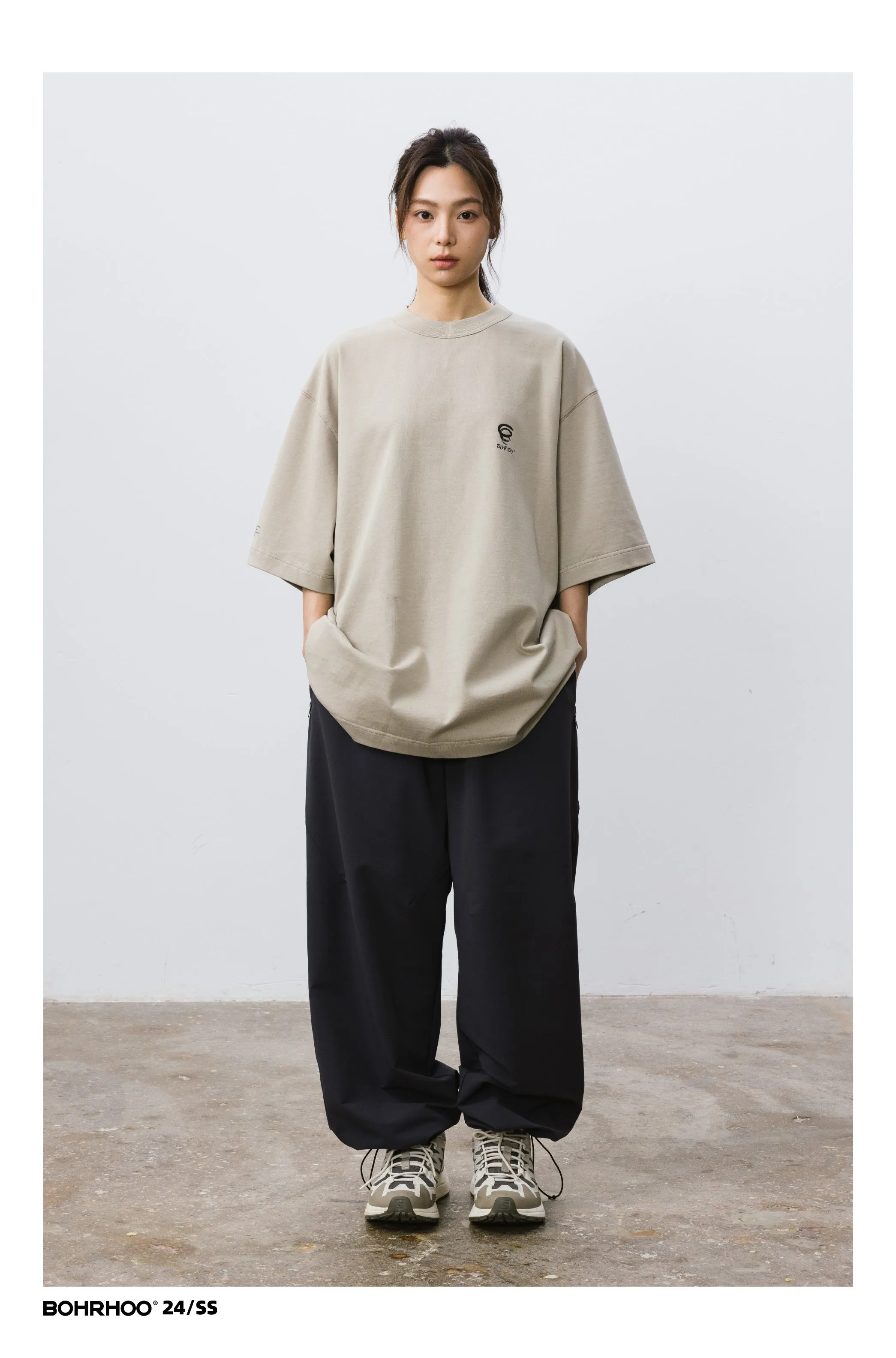 BOHRHOO ピュアコットンプリントTシャツ BHH008