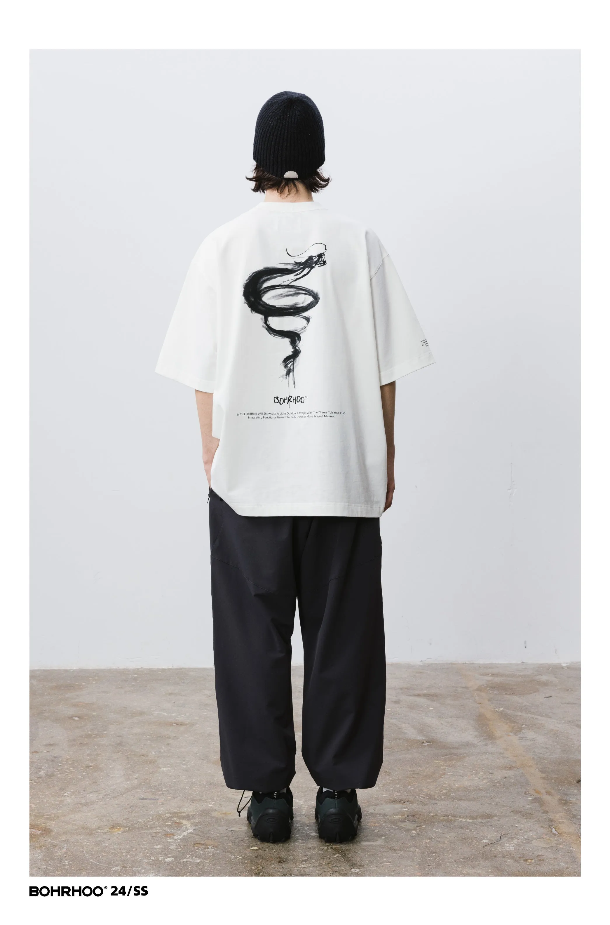 BOHRHOO ピュアコットンプリントTシャツ BHH008