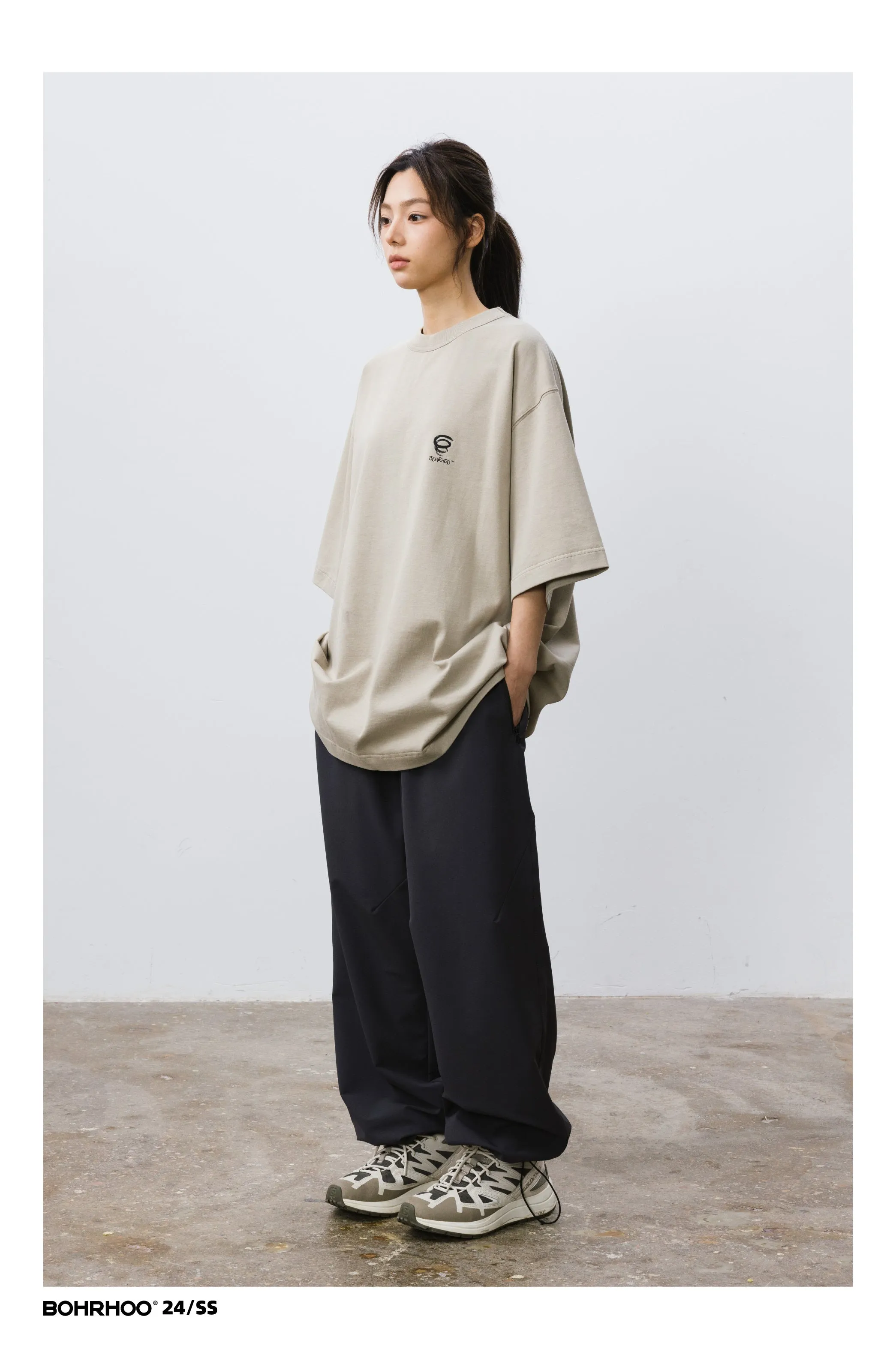 BOHRHOO ピュアコットンプリントTシャツ BHH008