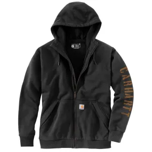 Carhartt Men's Rain Defender Loose Fit Fleece-Lined Logo Graphic Sweatshirt