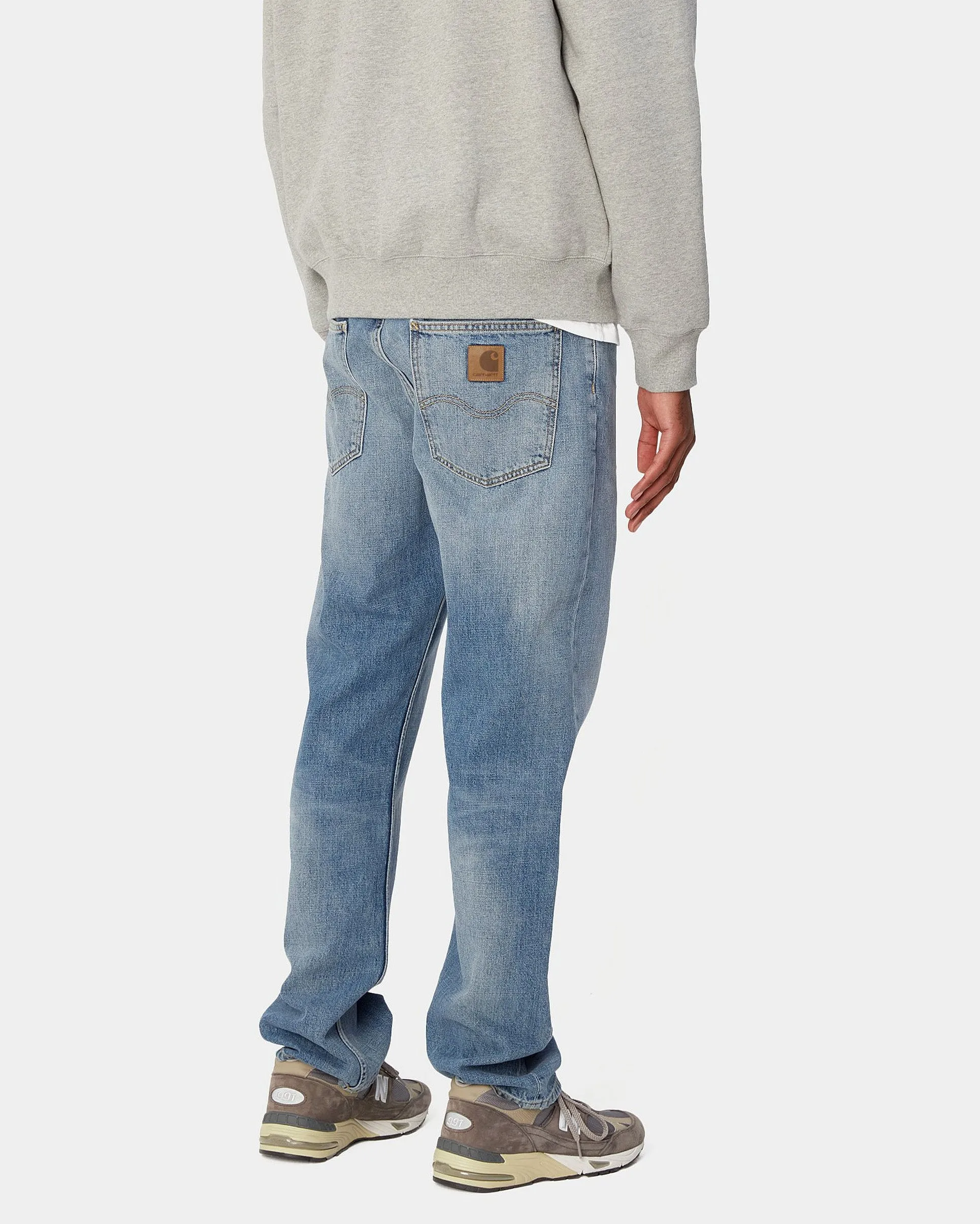 Carhartt WIP Marlow Pant Relaxed Straight Mens Jeans - Blue Worn Bleached