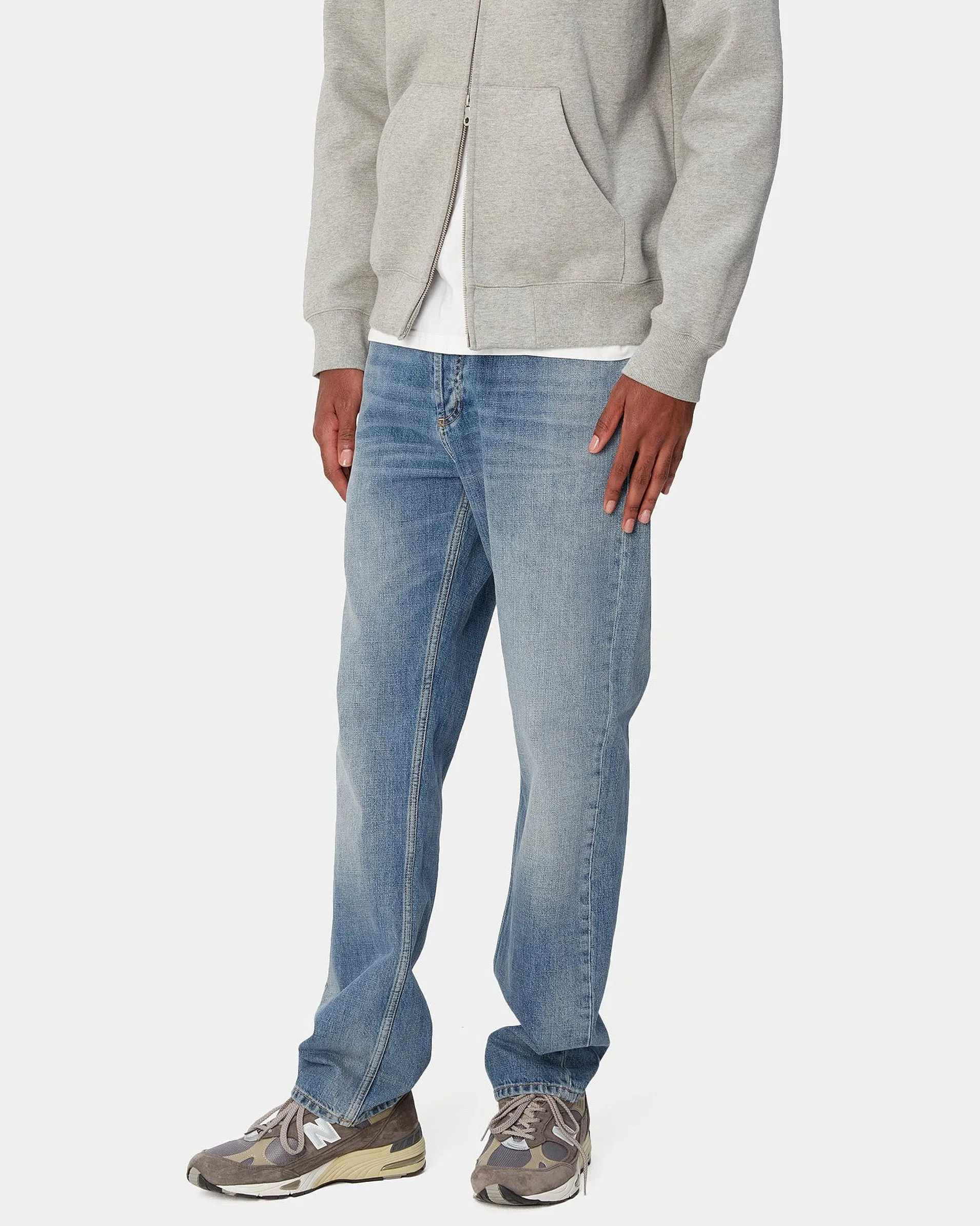 Carhartt WIP Marlow Pant Relaxed Straight Mens Jeans - Blue Worn Bleached