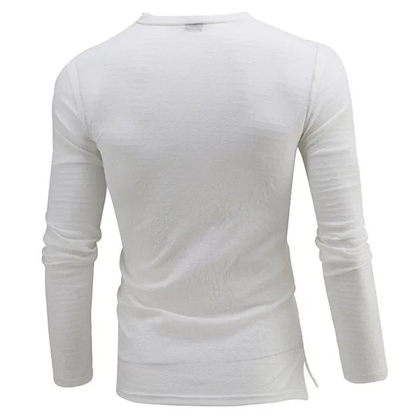 Casual Fashion Pullover Breathable V-neck Long-sleeved Shirt