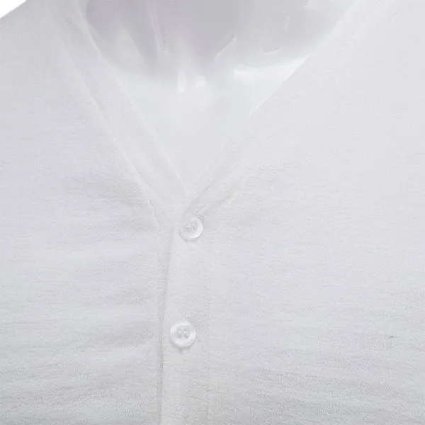 Casual Fashion Pullover Breathable V-neck Long-sleeved Shirt