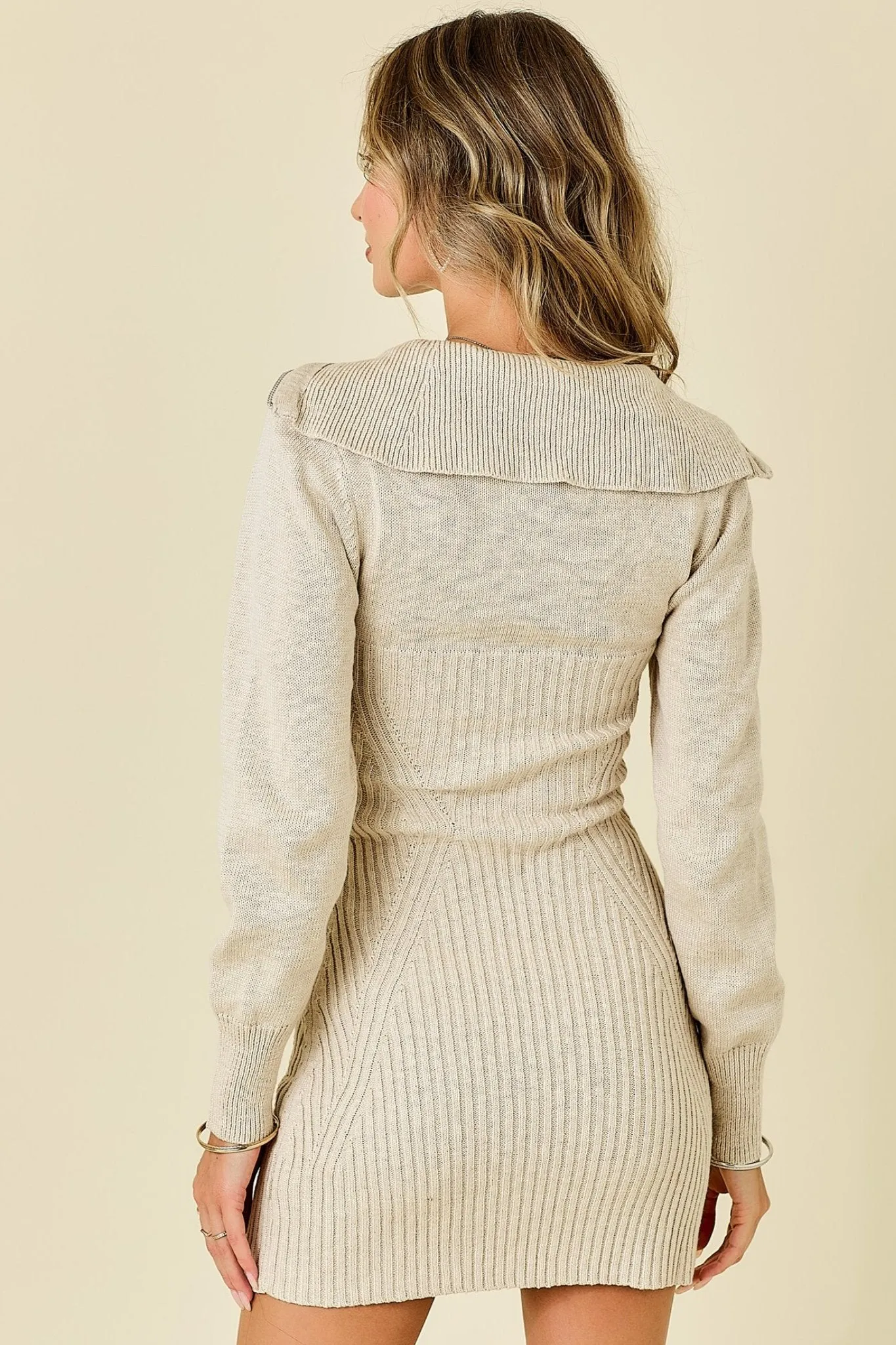 Cream Sweater Dress