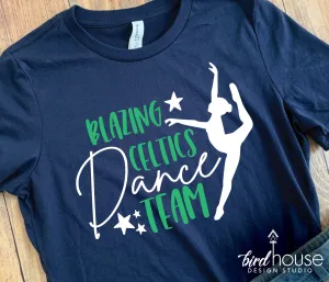 Dance Team Shirts, Personalized with any Studio or School Name