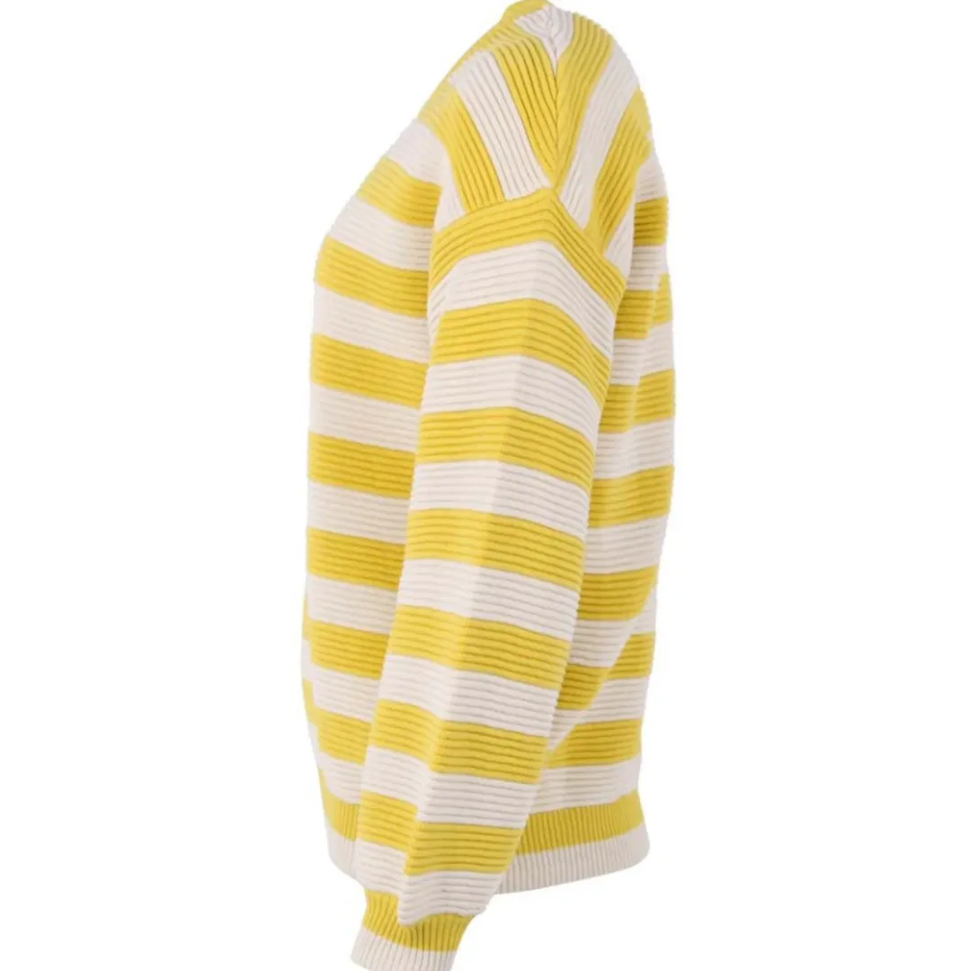 Danegold Knit Sweater Faded Yellow/Chalk - WAS $149.95