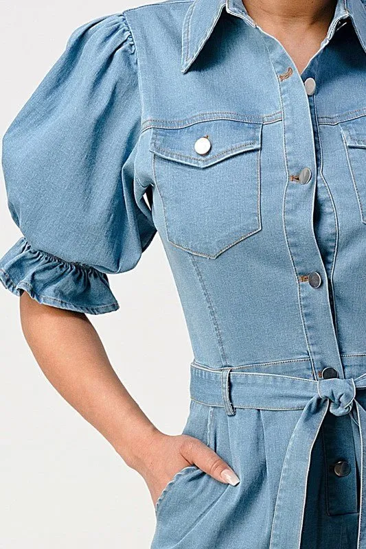 Darling Denim Romper