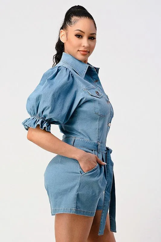 Darling Denim Romper