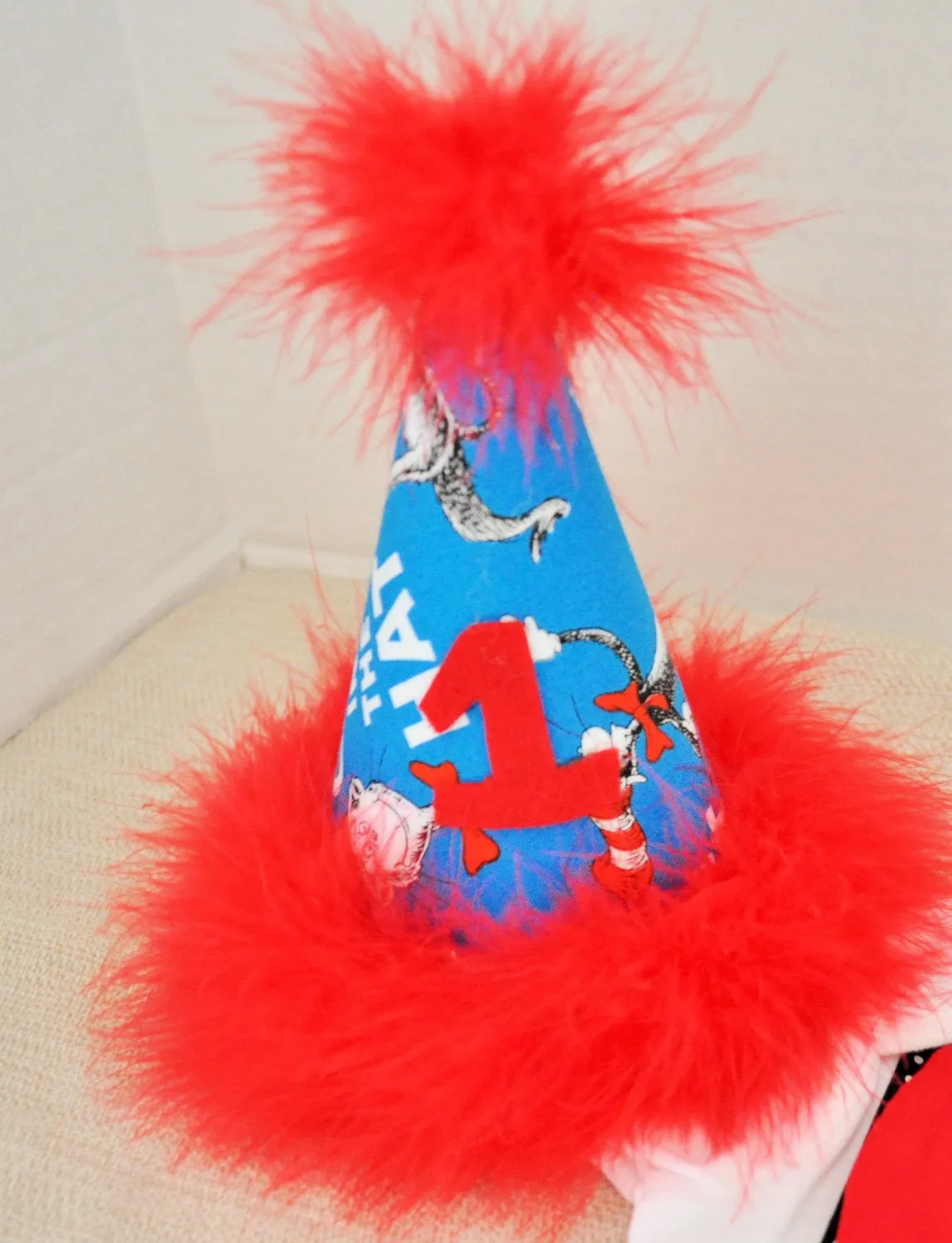 Dr Seuss cake smash outfit with party hat, Cat in the hat outfit 1st 2nd 3rd  birthday,Dr Seuss Shirt, Dr Seuss Birthday