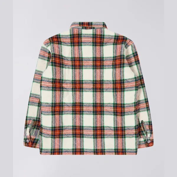 Edwin Sven II Shirt Lined - White / Red