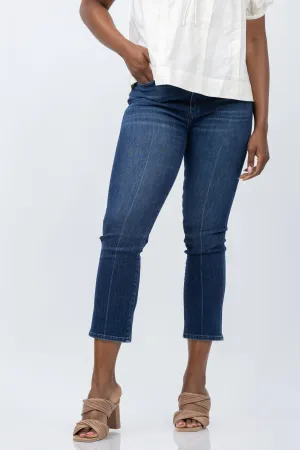 FRAME Le High Straight Jeans in Calvin