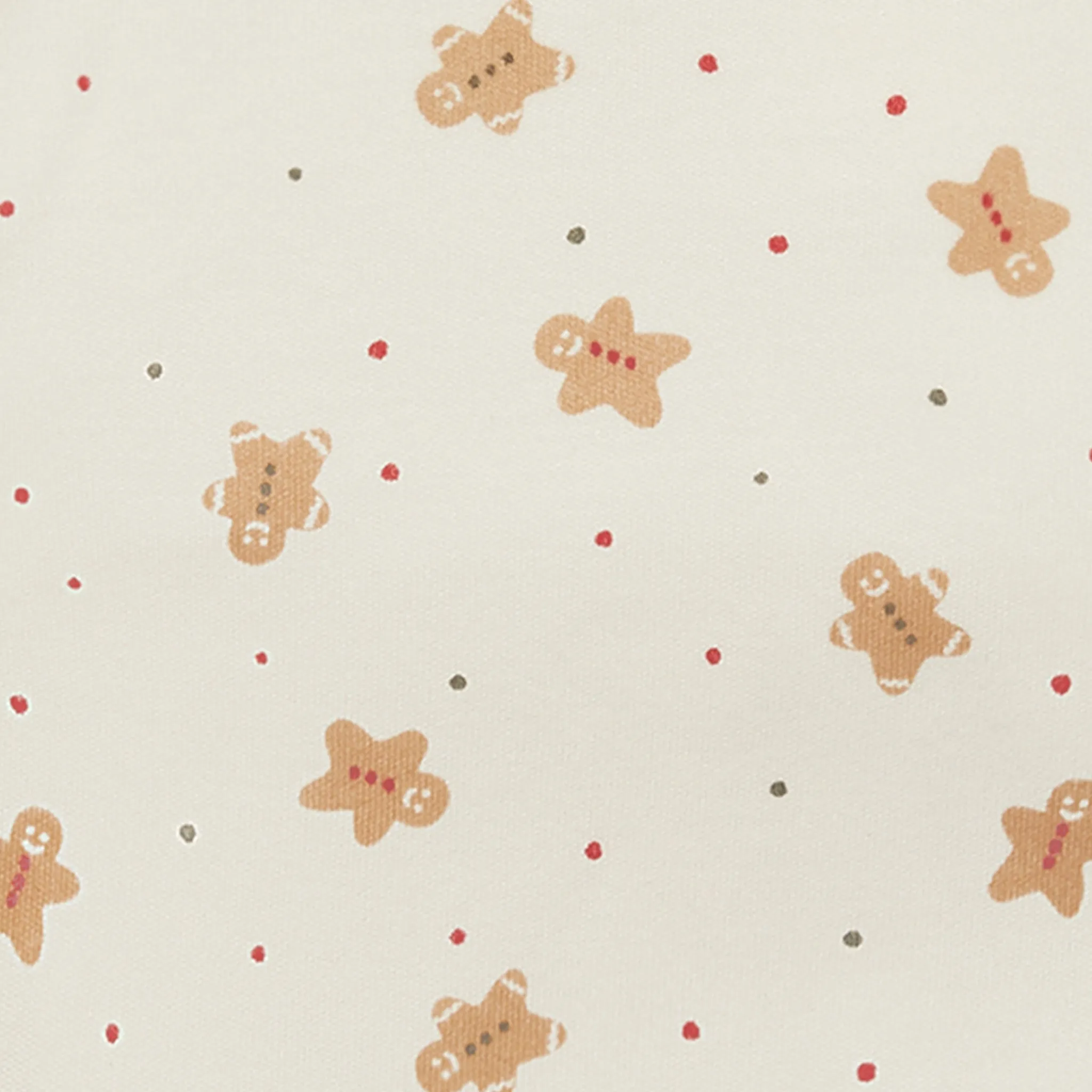 Gingerbread Print Long Sleeve Bodysuit