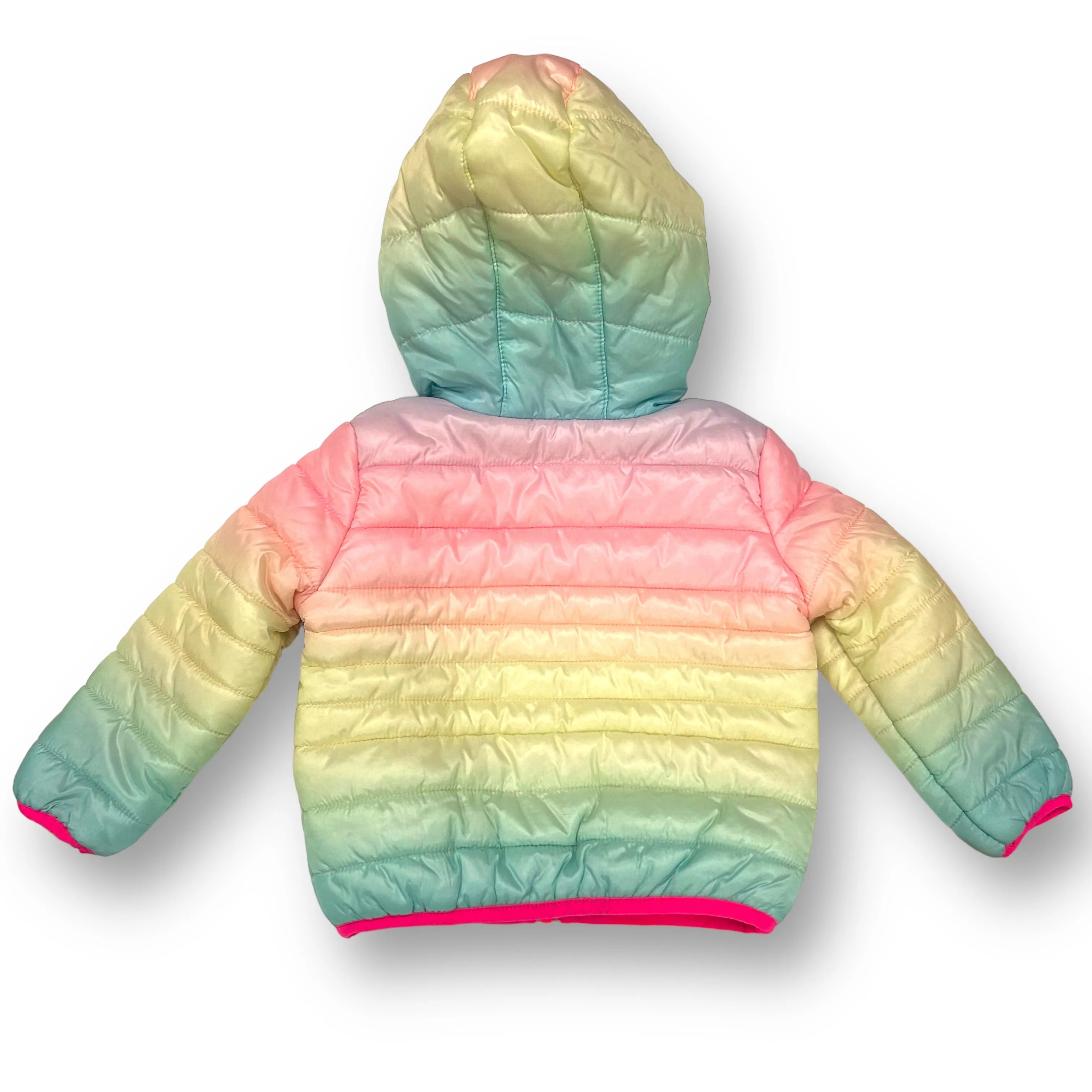 Girls Nike Size 12 Months Multi-Color Ombre Hooded Puffer Jacket