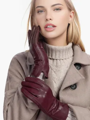 Goatskin Fleece Lined Warm Gloves