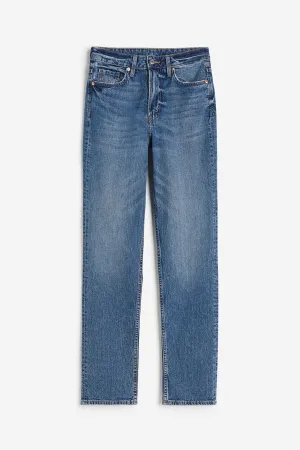 H&M Slim Straight High Jeans, blue