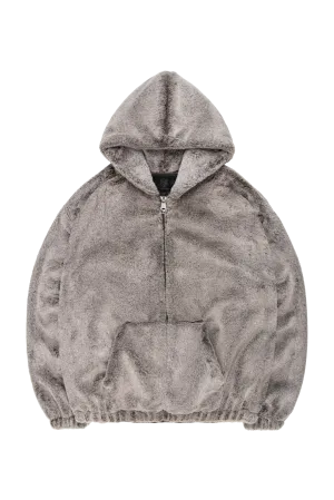 HOOD FUR JACKET NATURAL