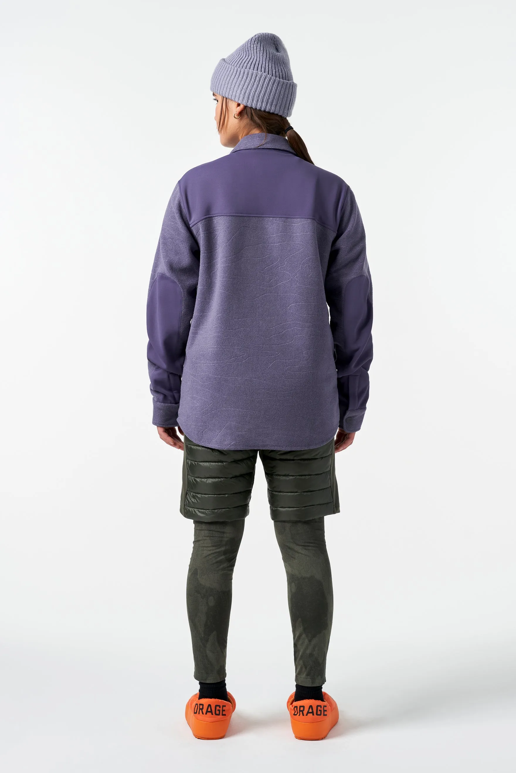 Hunter Unisex Fleece Shirt-Dark mineral