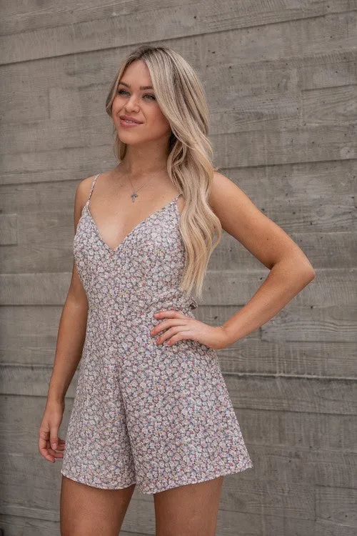 I Be Like Sheesh Floral Romper