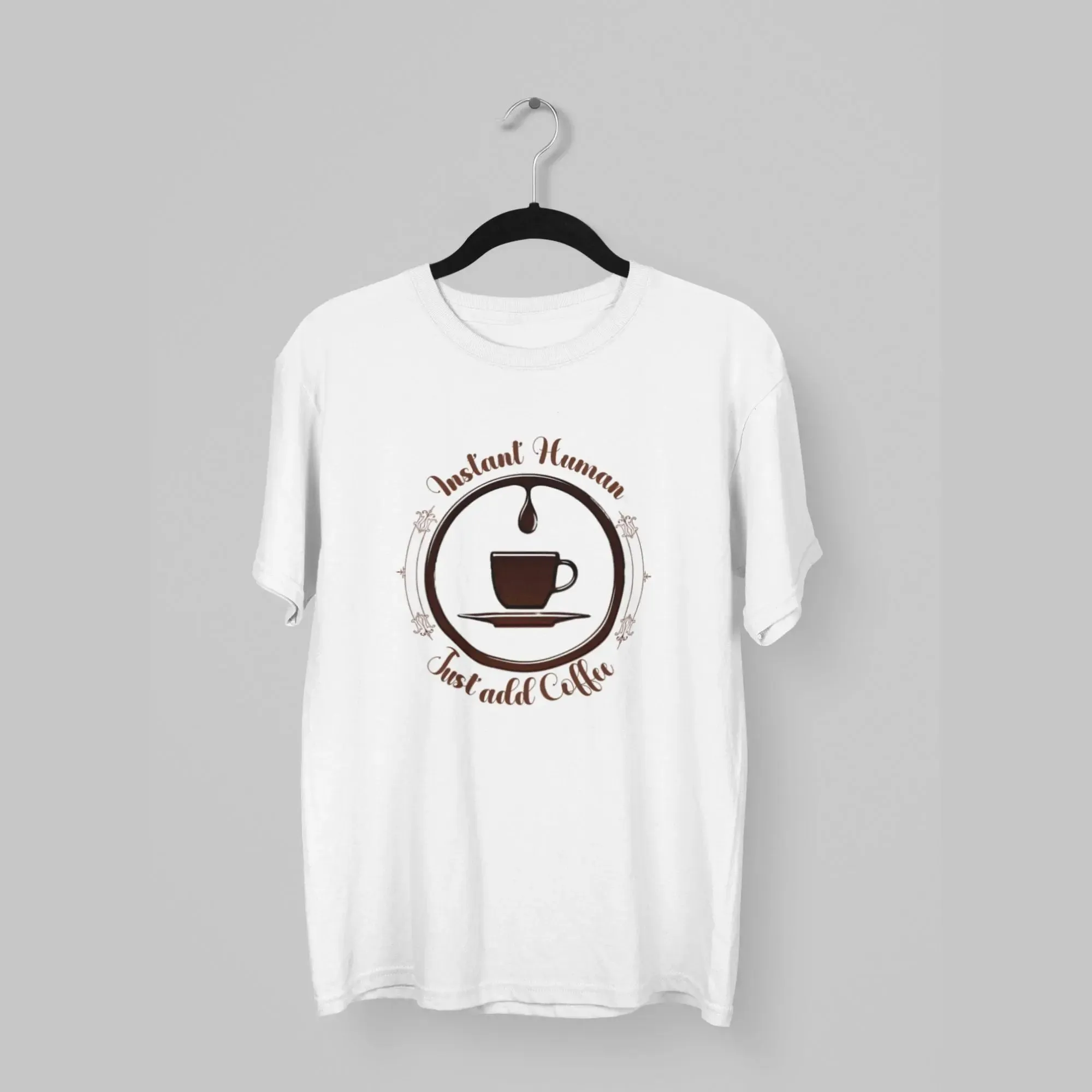 Instant human just add coffee classic t-shirt